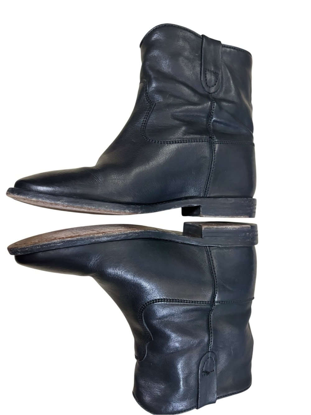 Isabel Marant Etoile Cluster Pull On Leather Boots - Picture 5 of 11